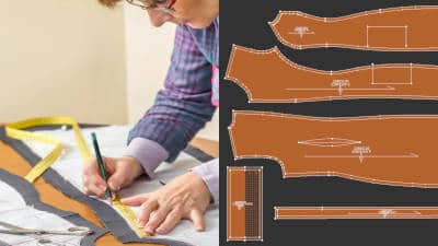 Complete Manual + TUKAcad CAD Combined Pattern Making Course by AD Patterns Institute